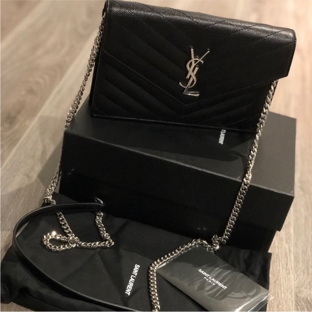 Yves Saint Laurent Black Quilted Bag
